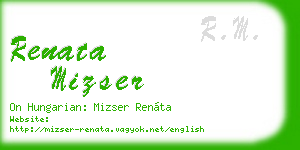 renata mizser business card